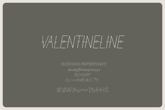 Valentineline Italic Font Romantic Monoline Display Typeface For Wedding Stationery Love Cards Romantic Branding Valentine Graphics And Creative Display Typography
