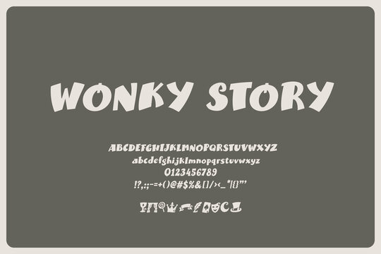 Wonky Story Italic Font Whimsical Storybook Display Typeface For Storybook Covers Children Books Fairy Tale Posters Whimsical Branding And Creative Display Typography
