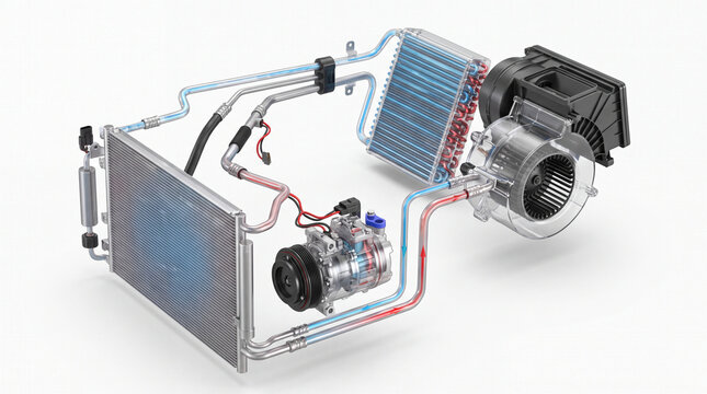 Vehicle AC Internal Diagram.