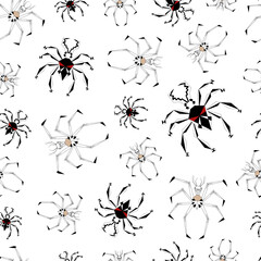 Two stylized spiders in low polygonal style © Павло Добиш