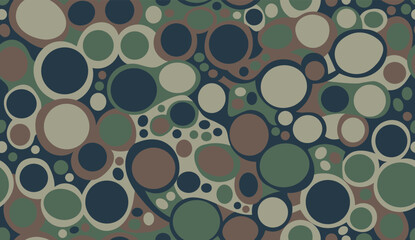 seamless camouflage pattern with circle elements © juragan lensa manual