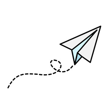 paper plane vector illustration
