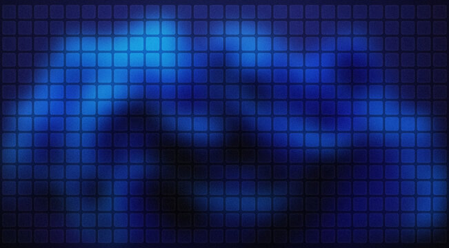 Abstract digital binary code background with glowing blue data streams. Futuristic tech texture for cybersecurity and programming design.