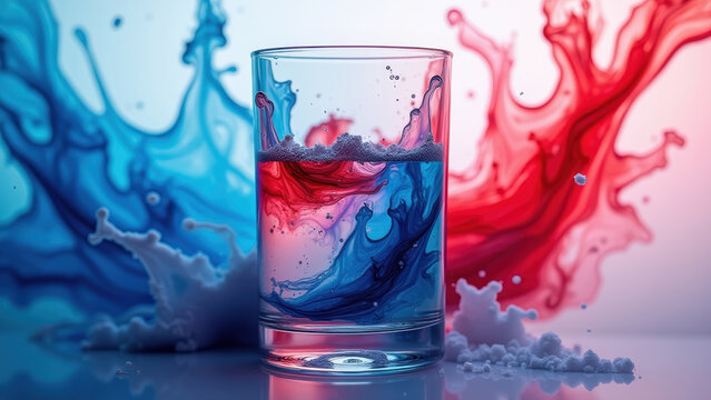 patriotic liquid marble swirl