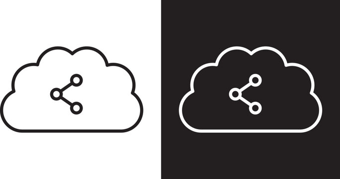 Cloud share icon
