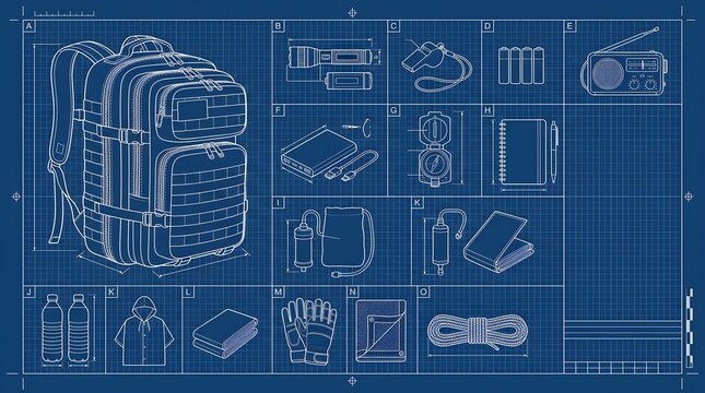 Go Bag Checklist Emergency Survival Kit Technical Blueprint