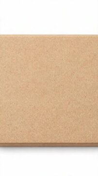 A plain brown card with a metallic sheen inside of a small box.