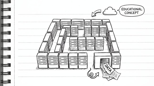 Navigating Complex Information Systems and Data Security Management Illustration