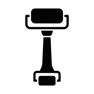 skin roller tool glyph icon