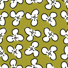 Naklejka premium seamless floral pattern