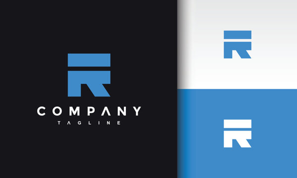 Geometric Letter FR Logo