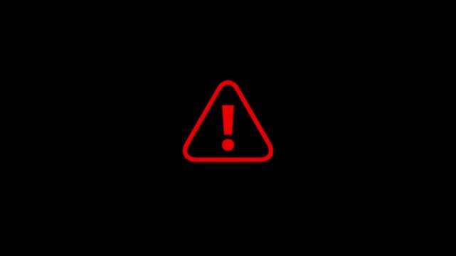 Danger triangle icon. Exclamation marks and caution warning sign . Alert warn in triangle. Road sign alert