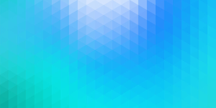 Abstract Blue Light Triangle Vector Pattern Background. Geometric Graphic Tech Science Grid Texture Wallpaper. Modern Polygon Diamond Data Mosaic Decoration Banner