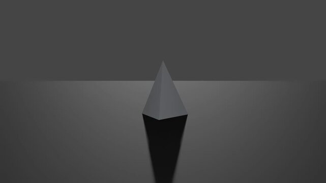 Top Pressure and Dominance Concept Triangle Shadow Moving Toward Viewer
