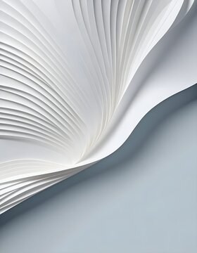 Abstract Folded Paper Texture Background with Sculptural Layers