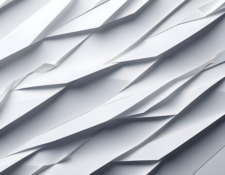 Abstract Folded Paper Texture Background with Sculptural Layers