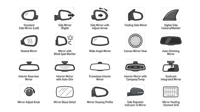 Various Types of Computer Hardware Icons.
