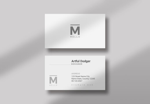 Business Card Mockup Layout