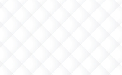 Obraz premium White Abstract Geometric Diamond Quilted Background Texture