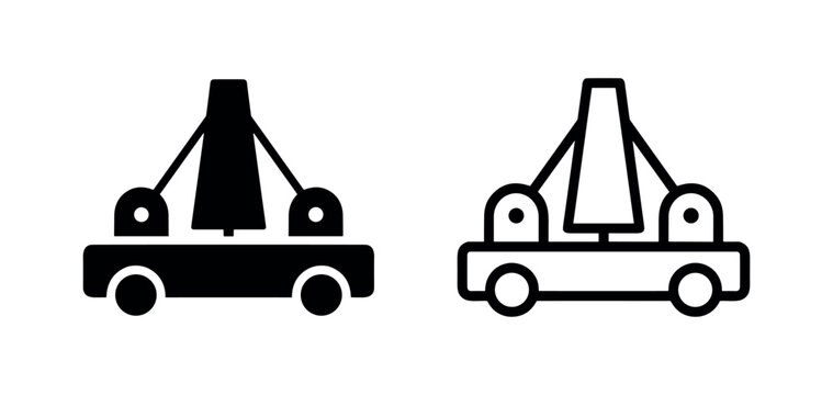 Ancient catapult and siege engine icons