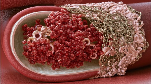 Cholesterol concept representing heart health, blood lipids and preventive healthcare.
