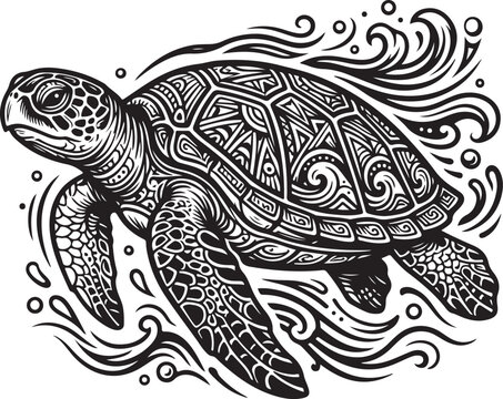 turtle vector illustration