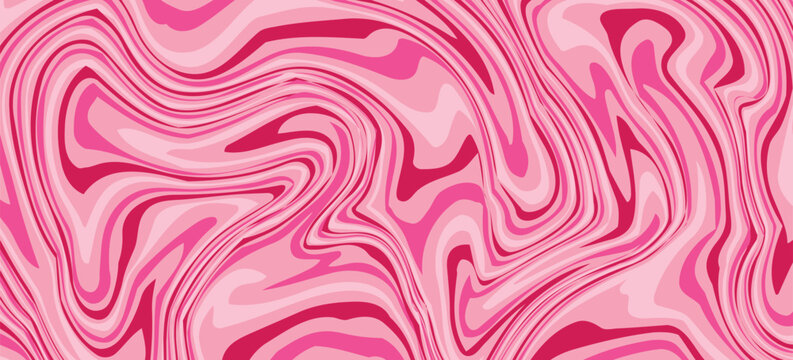 Pink marble acrylic swirl seamless pattern, ice cream texture, watercolor marble background.