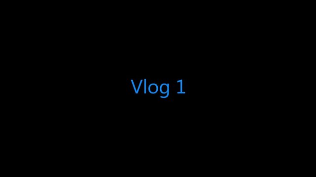 Clean and modern vlog episode title animation featuring editable text on a black background. Perfect for YouTube intros, travel vlogs, lifestyle videos, episode openers, social media content