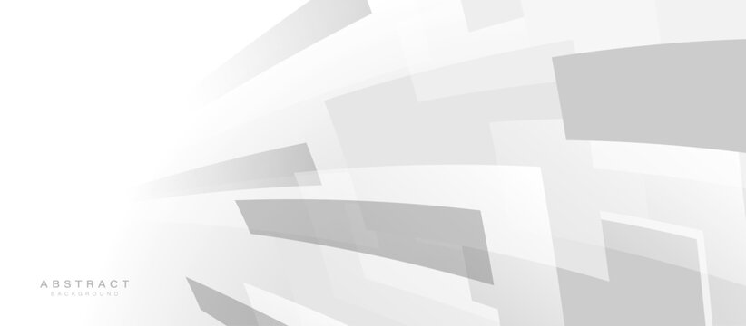 Abstract white and grey modern square shape with Halftone. Futuristic concept background