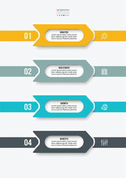 Infographic template business concept with workflow.