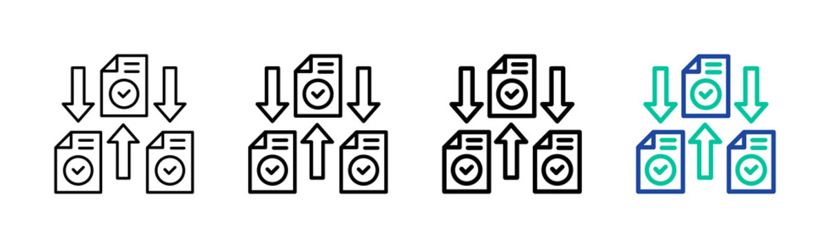 Prioritization Icon Collection Different Style Outline