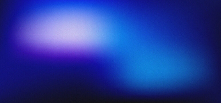 Abstract blurred background with soft gradients of deep blue purple and light cyan colors