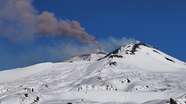 Drone Etna vulcano 4k