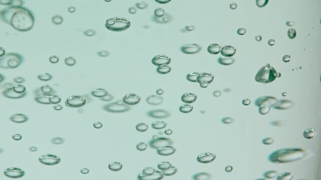 Beautiful Bubles Motion. Approaching and receding bubbles in a gel transparent texture. High quality 4k footage