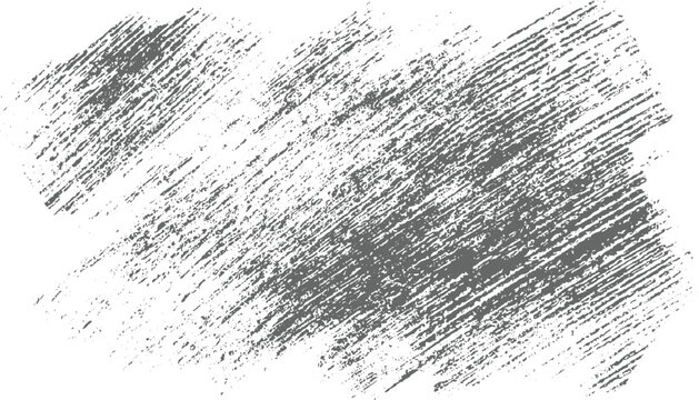 Gray textured brush strokes on white background abstract pattern