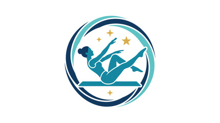 Abstract vector illustration collection featuring swimming pool, fish background, sport icons, running runner, bike, ball, human symbols and round logo design elements for travel and business themes © sarda