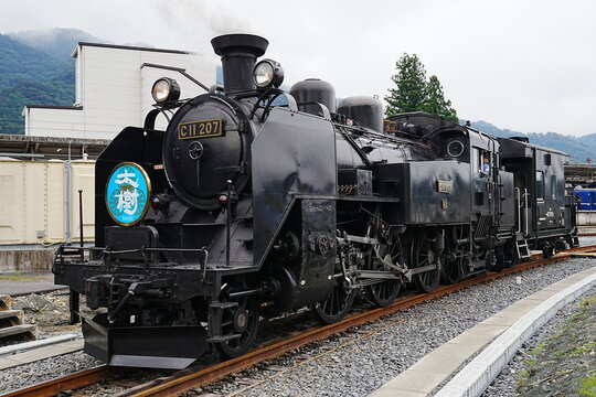 Tobu Railway Steam Locomotive SL Taiju Running in Nikko and Kinugawa Area, Tochigi, Japan - 日本 栃木県 日光 鬼怒川を走る東武鉄道のSL大樹 蒸気機関車