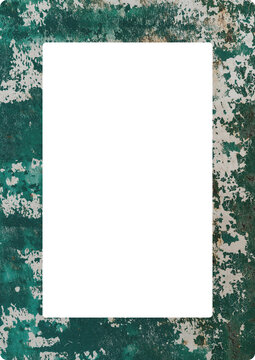 Large mottled green frame texture with a transparent background