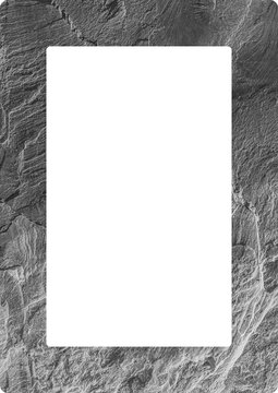 Large slate frame texture with a transparent background