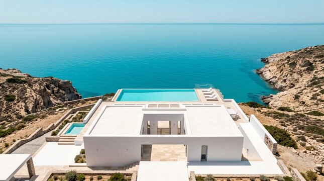 Luxury Clifftop Villa with Infinity Pool Overlooking Mediterranean Sea