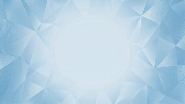 Ice white to crystalline blue radial gradient with faint facet pattern background wide, winter crystalline digital backdrop, premium skincare tech background, crystalline brand background professional