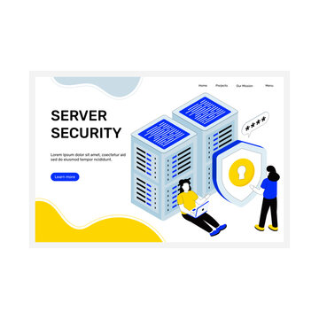 An illustration design of server security 