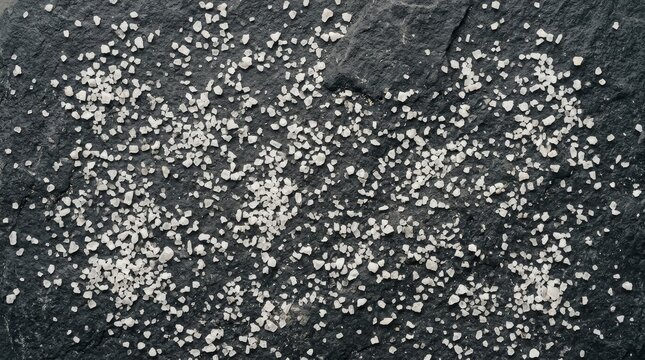 Close up of bird guano deposits on dark rocky surface natural texture