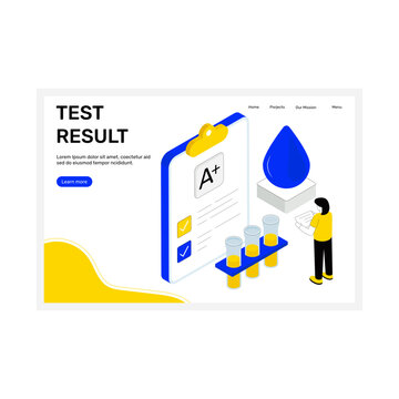 Modern design illustration of result sheet
