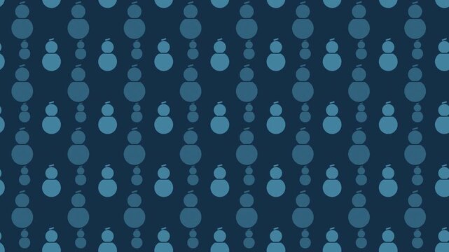 Blue japanese hyotan gourd pattern scrolling, traditional seamless loop background