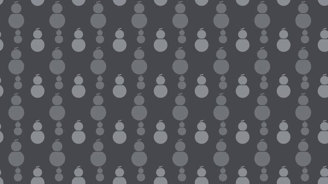 Gray japanese hyotan gourd pattern scrolling, traditional seamless loop background
