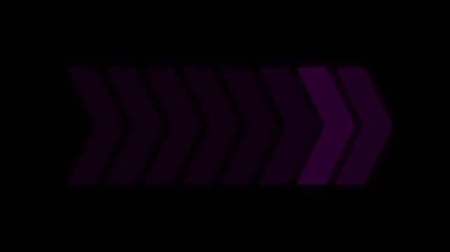 Right arrow directional loop animation. Animated arrows for the overlay video layer. Arrow icon concept  4k video animation.
