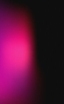 Abstract background featuring a smooth vibrant magenta pink and black gradient light flare overlay for artistic digital compositions