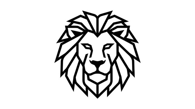 lion head vector
