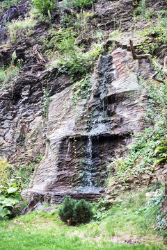 Rock With Waterfall